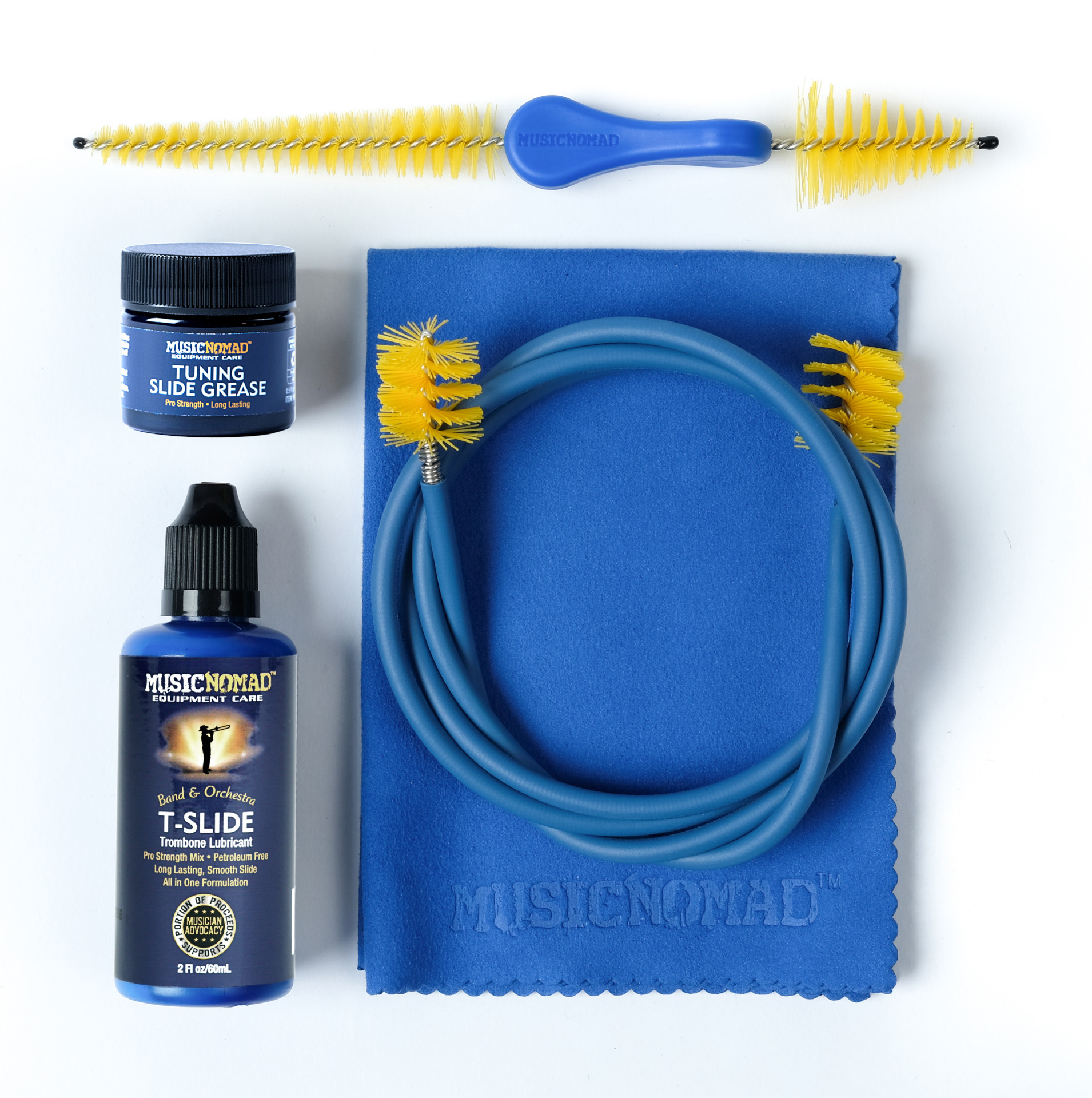 MusicNomad Premium Trombone Cleaning & Care Kit, 5 pcs. (MN771) - incl. MN704, MN705, MN730, MN760 & MN762