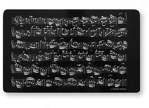 Schneidbrett schwarz - Musik Notenblatt