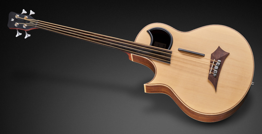 Warwick Alien, Lefthand, 4-String, Fretless - Natural Transparent Satin