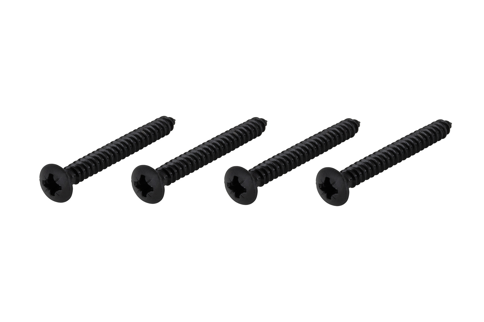 Framus & Warwick Parts - Countersunk Long Screw for Bolt-On Neck, 4.2 mm x 38 mm, 4 pcs. - Black
