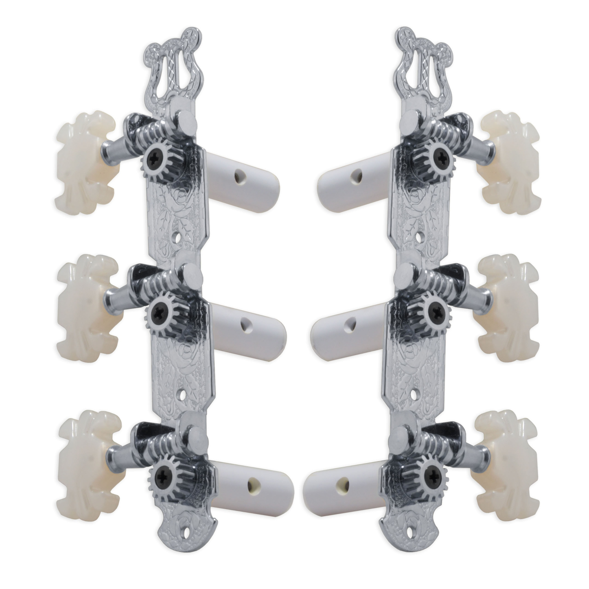 Grover 303C Classic Guitar Machines - Guitar Machine Heads, 3 + 3 - Chrome