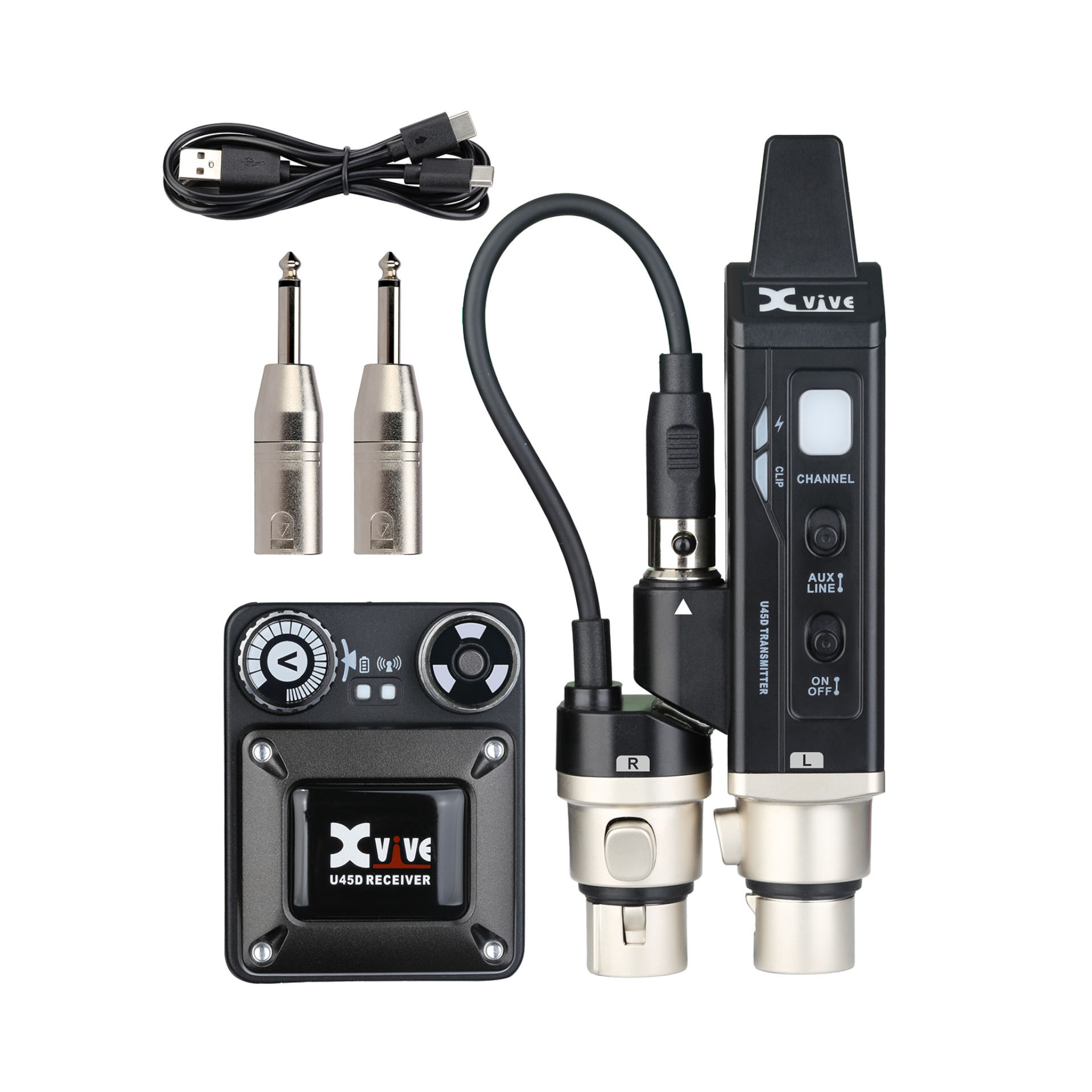 XVive U45D Stereo In-Ear Monitor Wireless System, 5.8 GHz