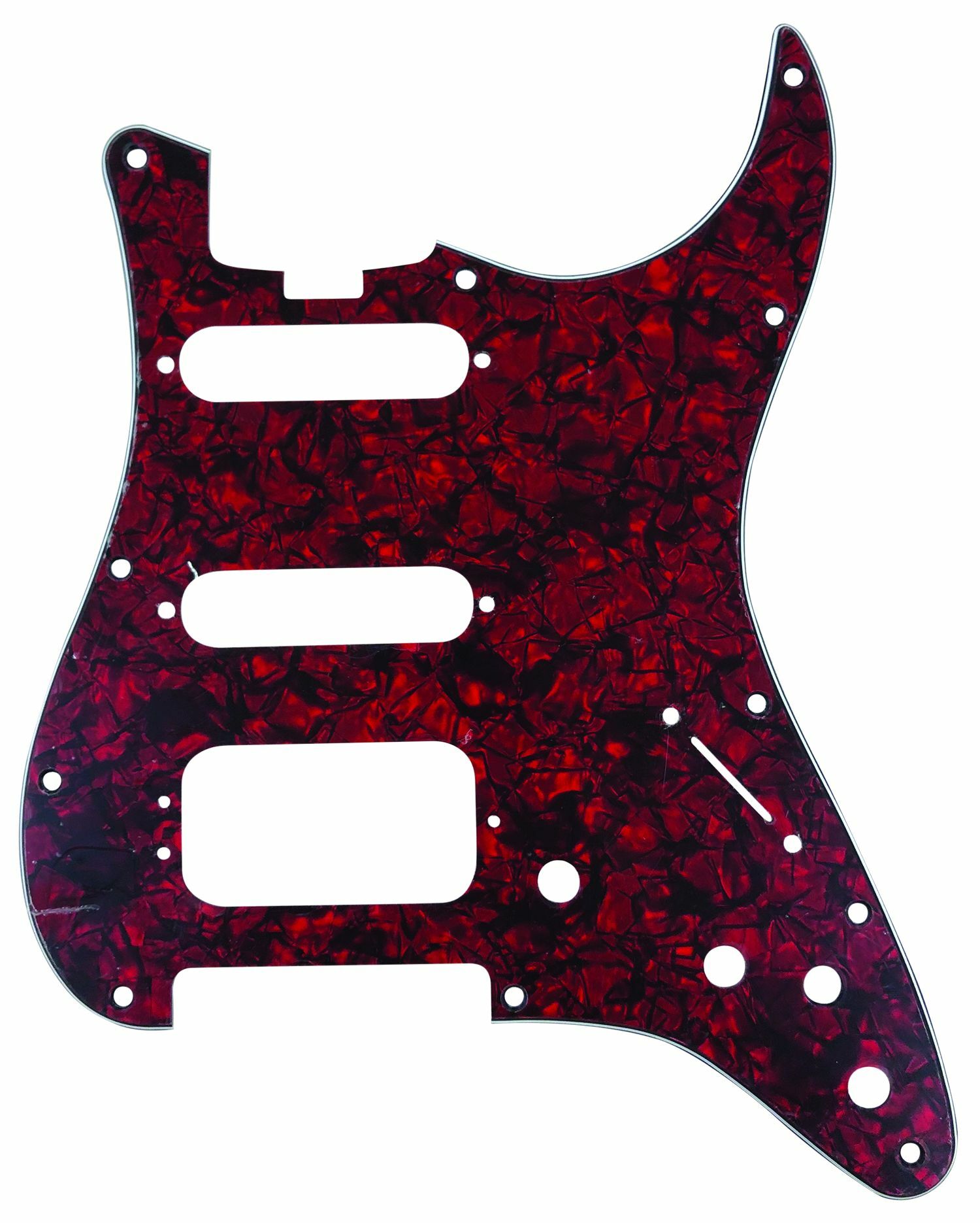 D'Andrea ST-Style HSS Pickguard (DPP ST ORP HSS), Red Pearl