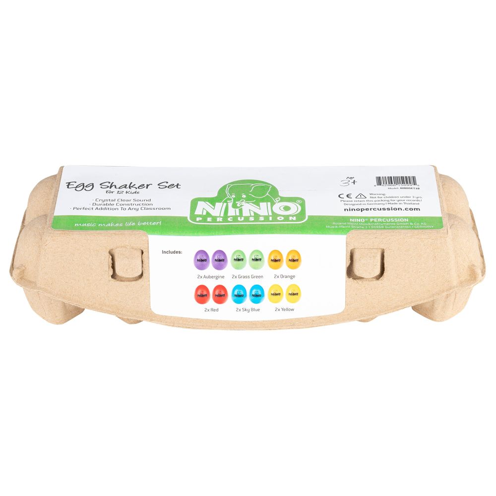NINO SET18 Percussion Egg Shaker Set (12 Stück)