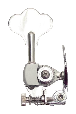 Hipshot HE6 - Bass Xtender for Hipshot HB6 Ultralight and Sadowsky, 1/2" Post, Clover Leaf Key - Chrome