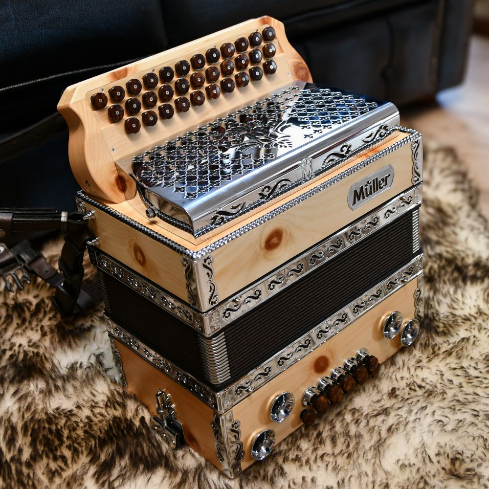 Müller Harmonika - Zirbe Alpin - Lernmodell G-C-F