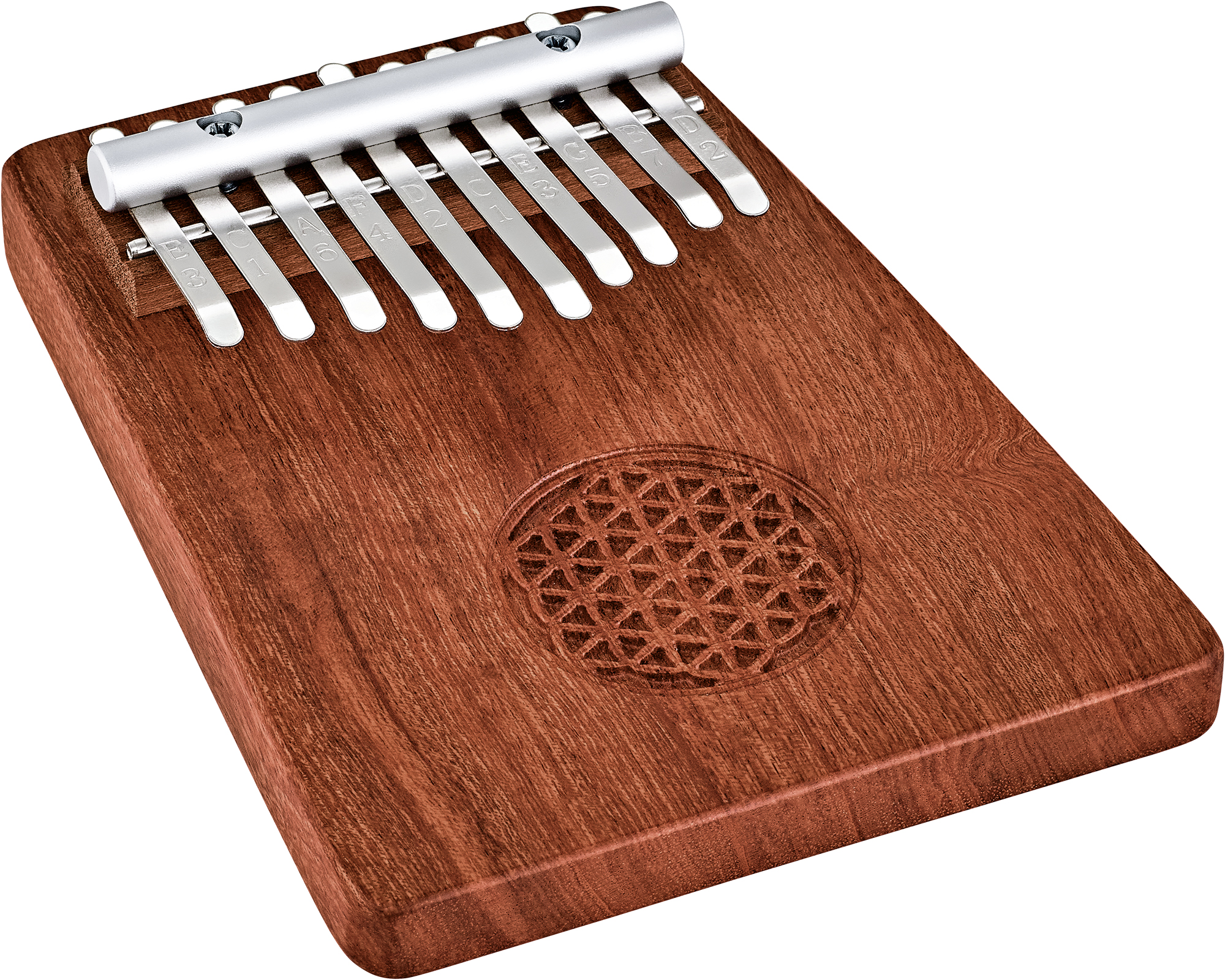 MEINL KL1002FOL Sonic Energy Solid "Flower of Life" Kalimba, 10 Töne