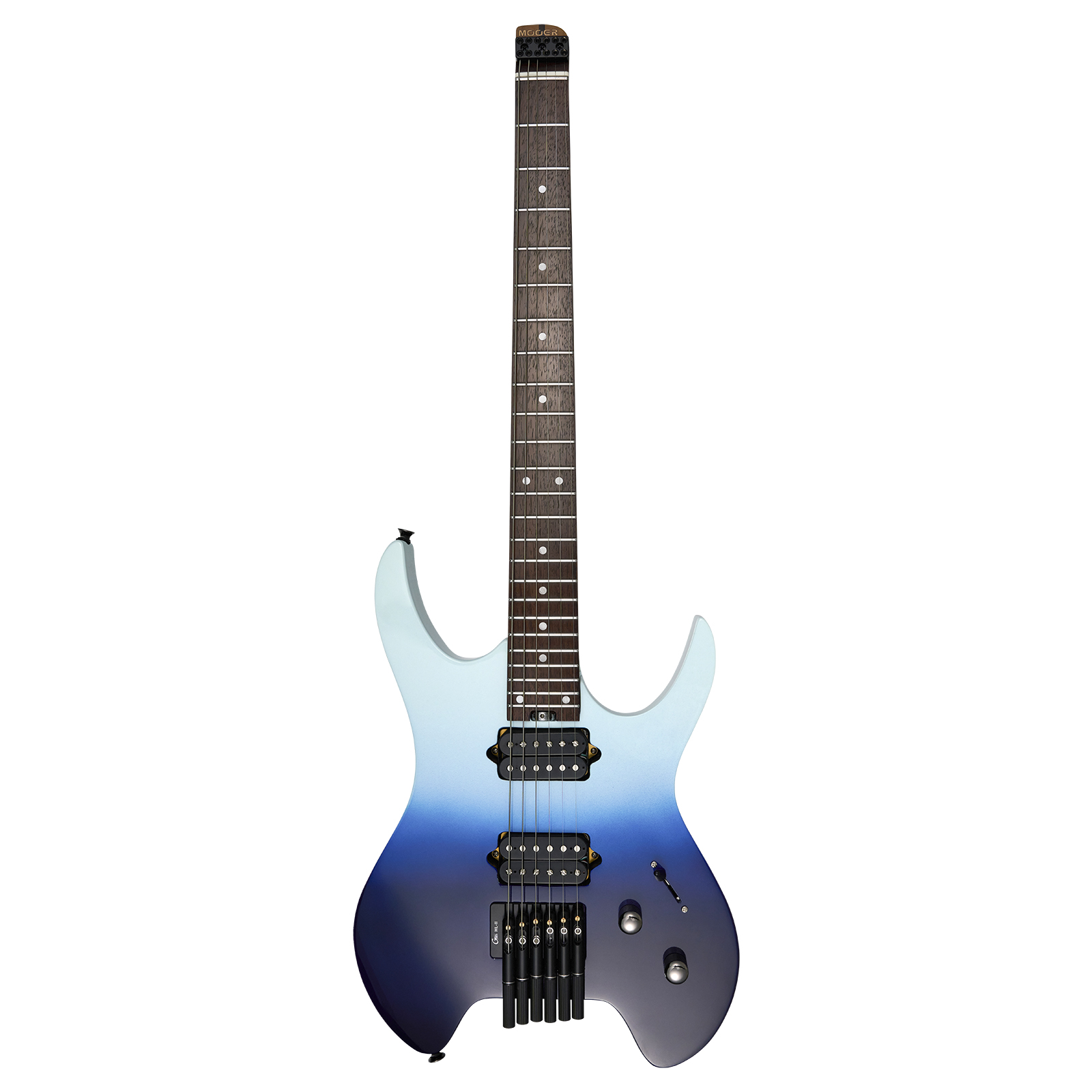 MOOER MHL50 Headless Guitar - SkyBlue-White Gradient