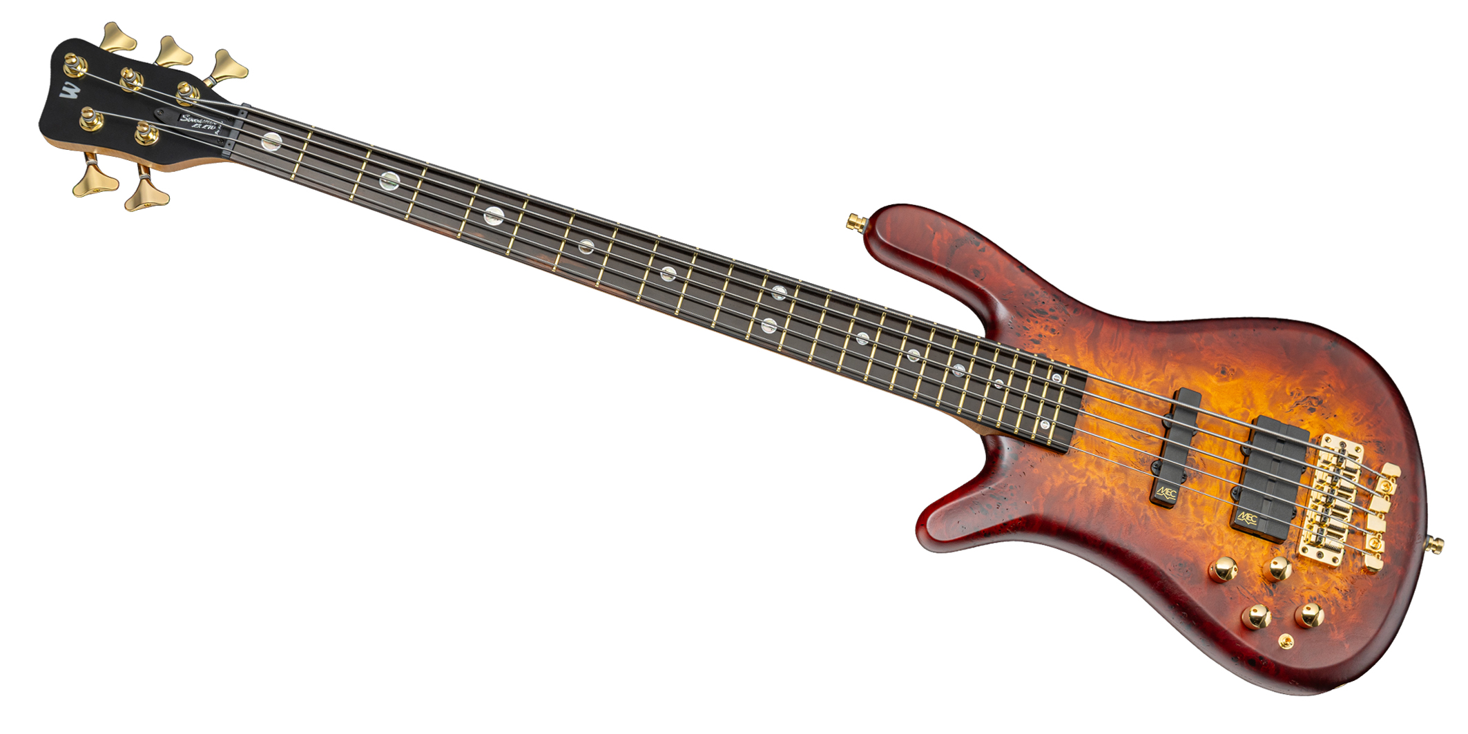 Warwick Teambuilt Streamer LX, Limited Edition 2025, Lefthand, 5-string - Honey Sunset Burst Natural in Transparent Satin Finish