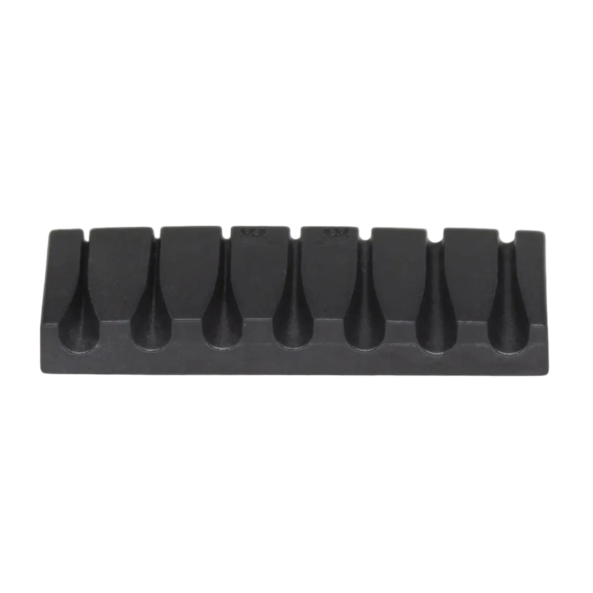 Black TUSQ XL PU-6521-00 - Un-Lock Slotted Nut FR Special, 7-String, 12" Radius