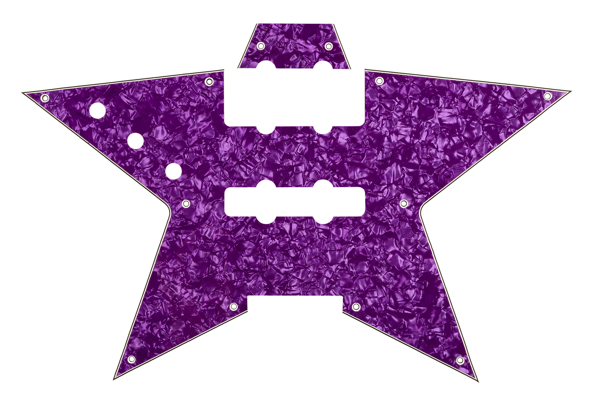 Warwick Parts - Pickguard for RockBass Artist Line Bootsy Collins Space Bass, 4-String - Purple