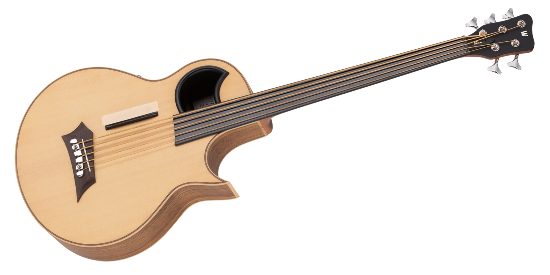 Warwick Alien, 5-String, Fretless - Natural Transparent Satin