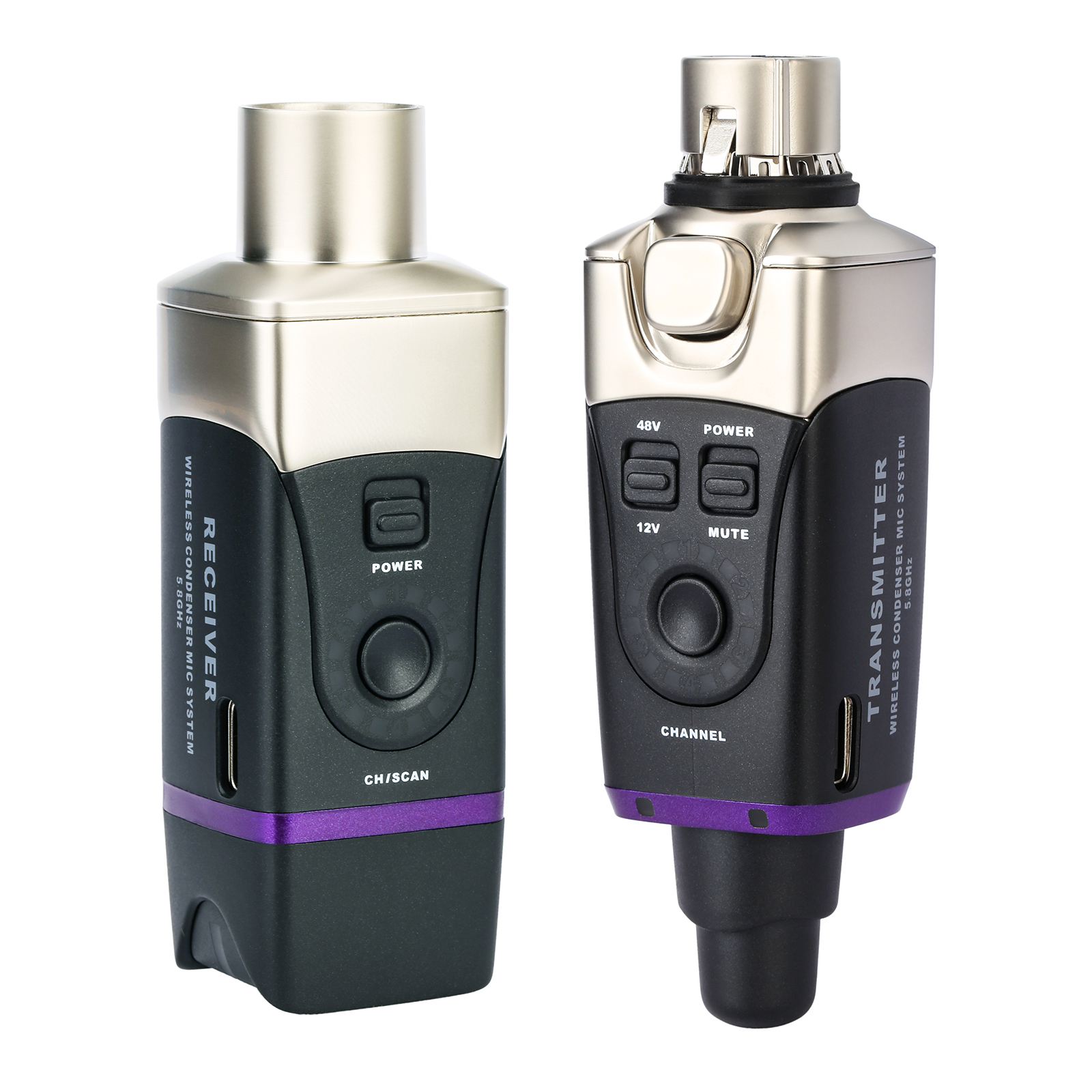 XVive U35C Microphone Wireless System for Condenser Microphones, 5.8 GHz