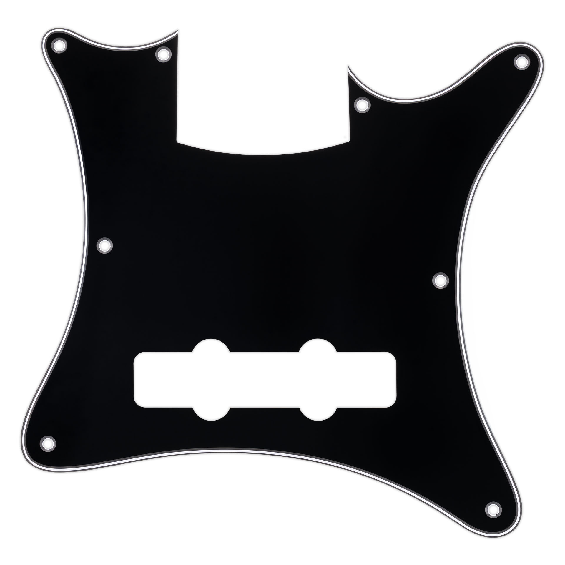 Warwick Parts - Streamer CV Bass Pickguard - 4-String - Black