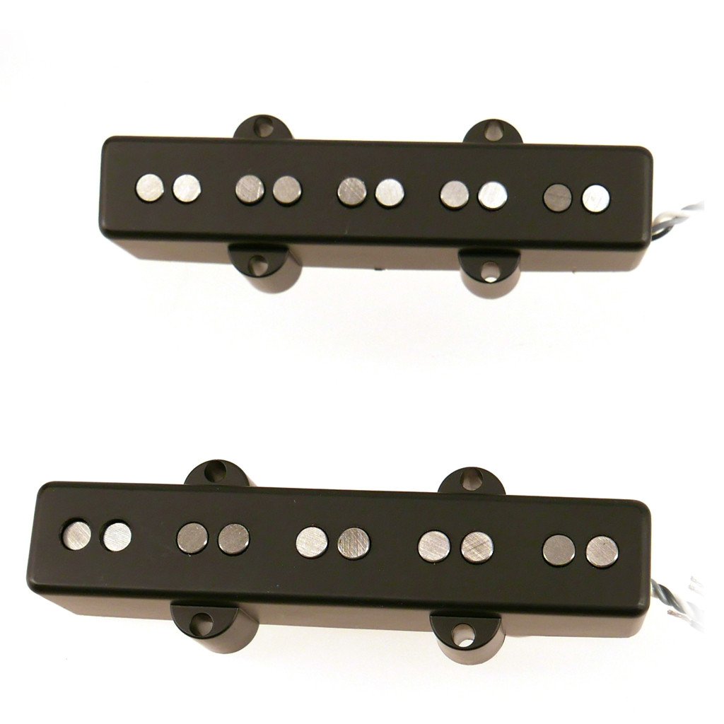 Nordstrand NJ5S, Split Coil J-Style Bass Pickup, Hum-Cancelling, 5-String, Set - Black