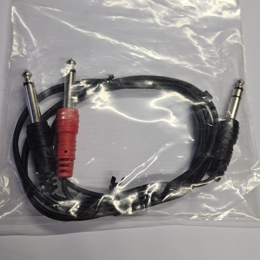 DREITEC 19911 Y-Audiokabel 1 m, Klinke/Stereo - 2x Klinke