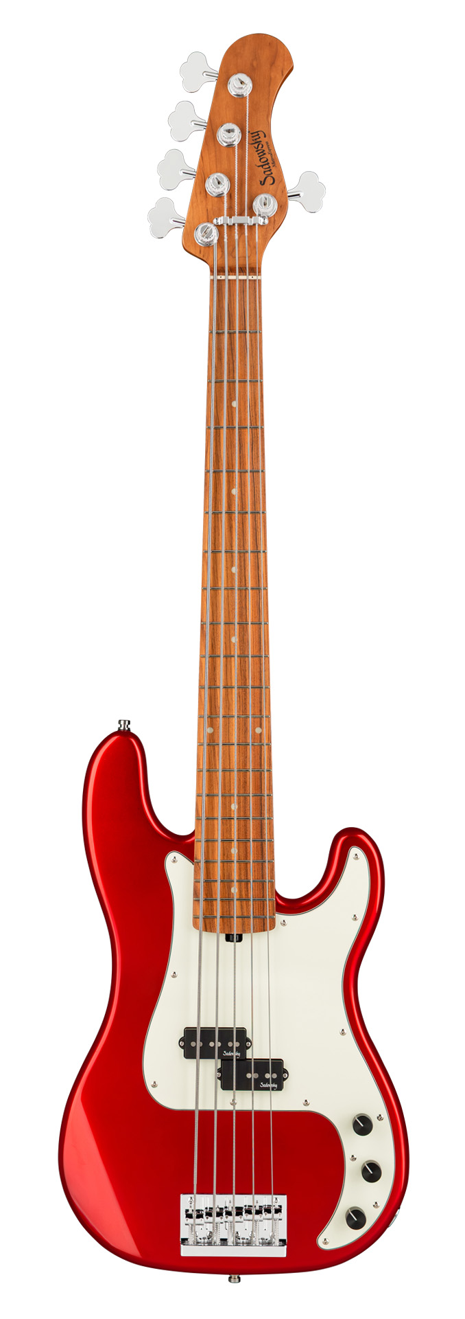 Sadowsky MetroExpress 20-Fret Ultra Vintage P Bass, Morado Fingerboard, 5-String - Solid Candy Apple Red Metallic High Polish