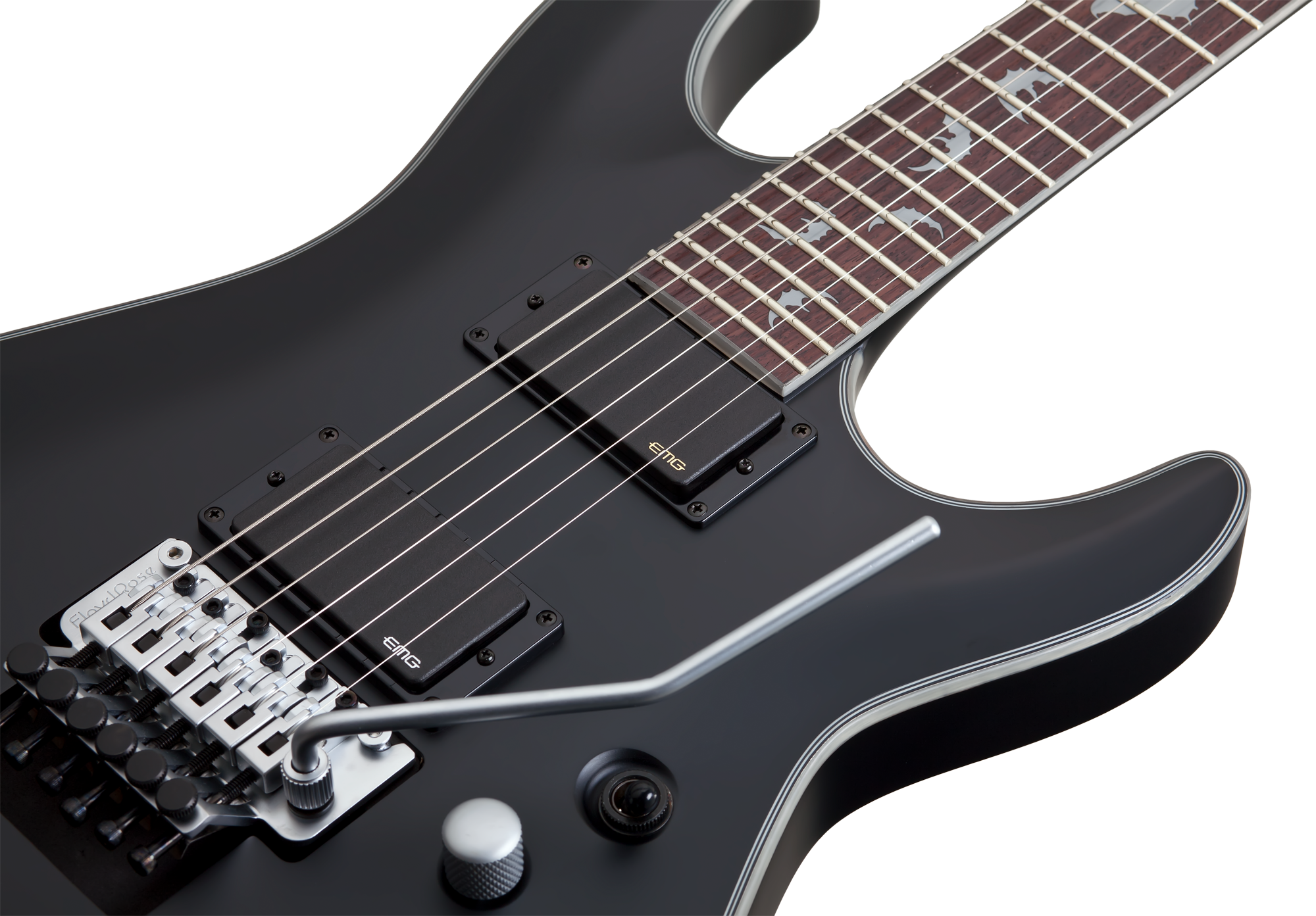 SCHECTER E-Gitarre Damien Platinum-6 FR, Satin Black