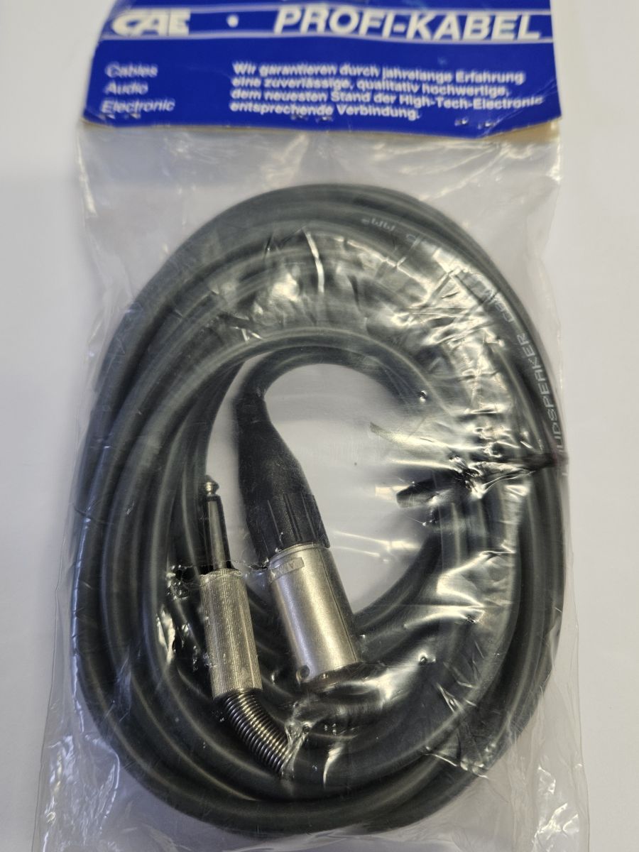 DREITEC 12610 Lautsprecherkabel 7,5 m, Klinke/XLR
