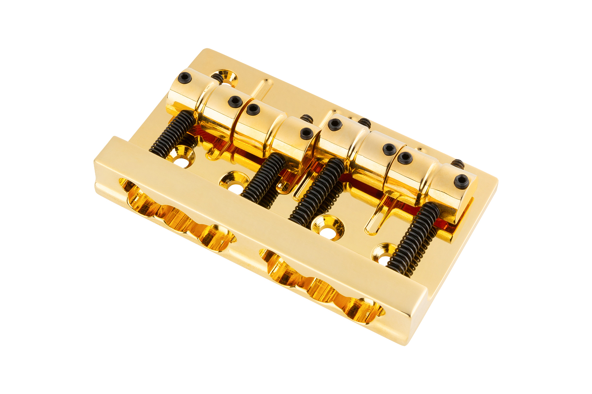 Sadowsky/Hipshot - MasterBuilt and Custom Shop Quick Release Bridge, 19 mm, 4-String - Gold