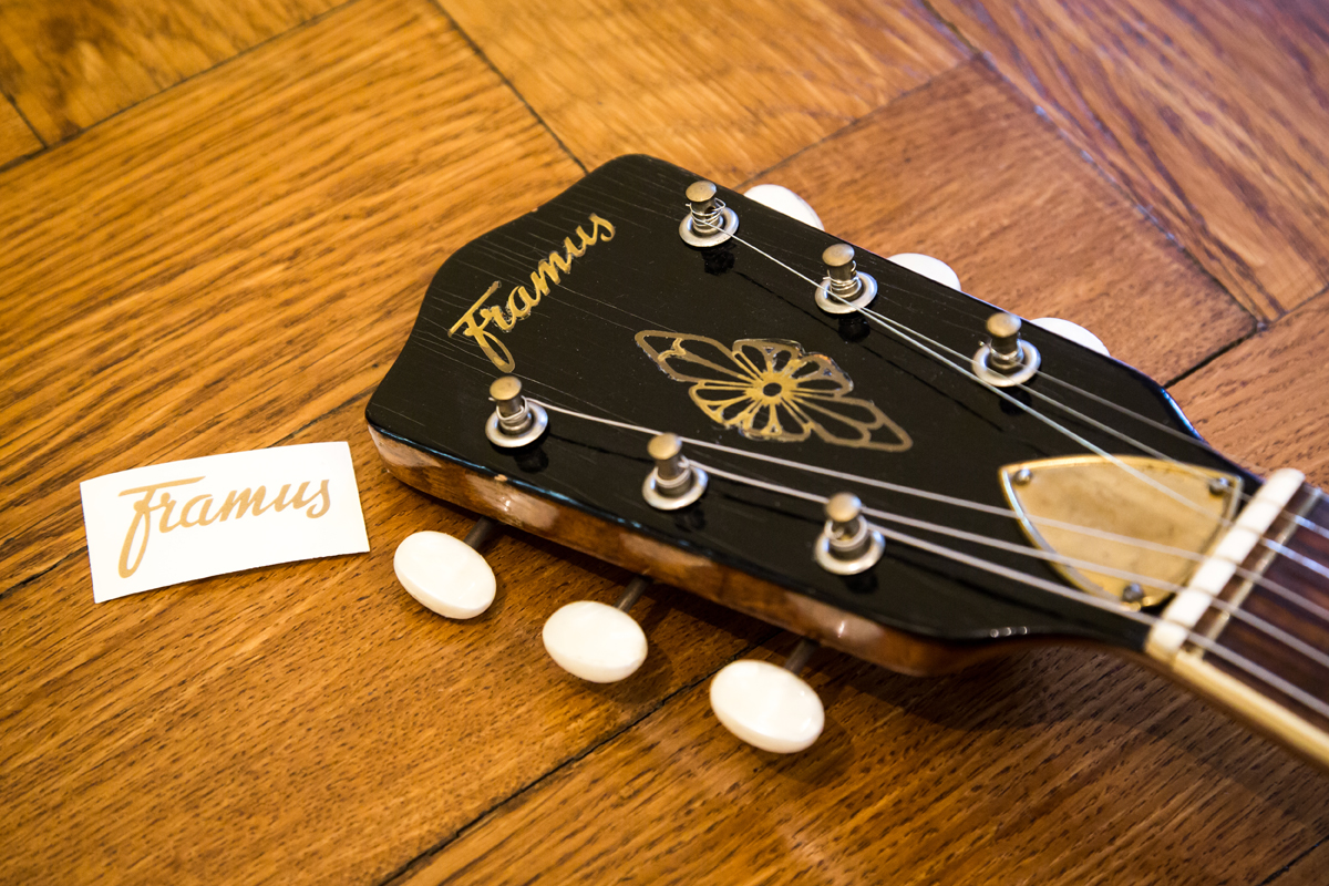 Framus Vintage Parts - Headstock Logo Decal, Gold