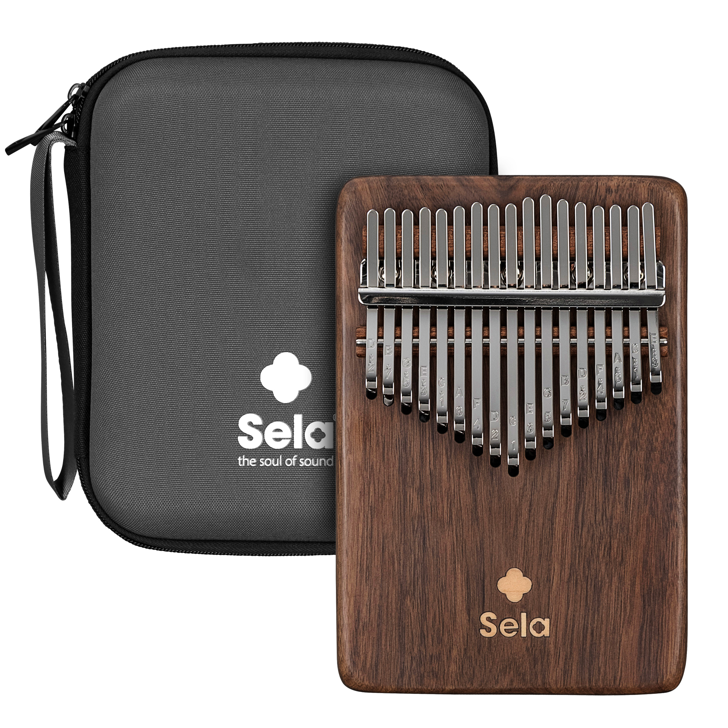SELA SEKL17WS Kalimba 17 Solid Black Walnut