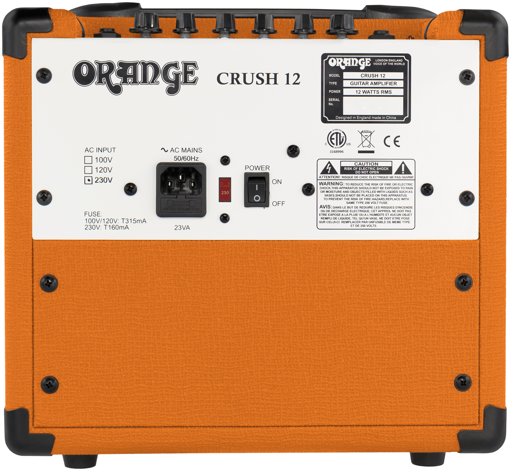 ORANGE E-Gitarrencombo Crush 12, 12W Solid-State, 1x6", OR