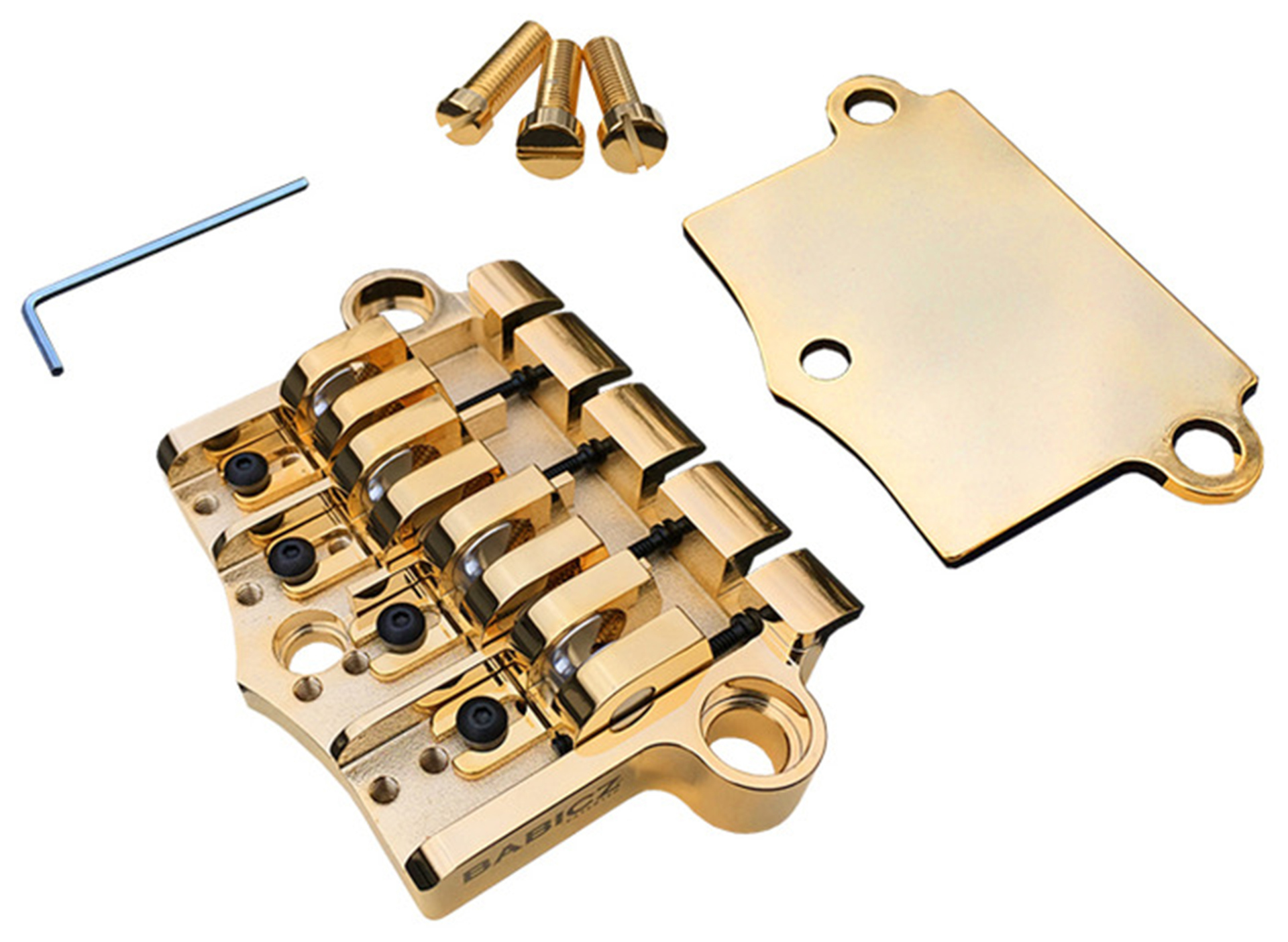 Babicz FCH 3-Point 4-String G-Style Bass Bridge - Gold