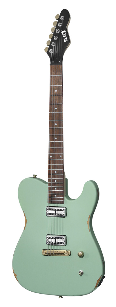 Slick SL 55 SG E-Gitarre T-Style Surf Green