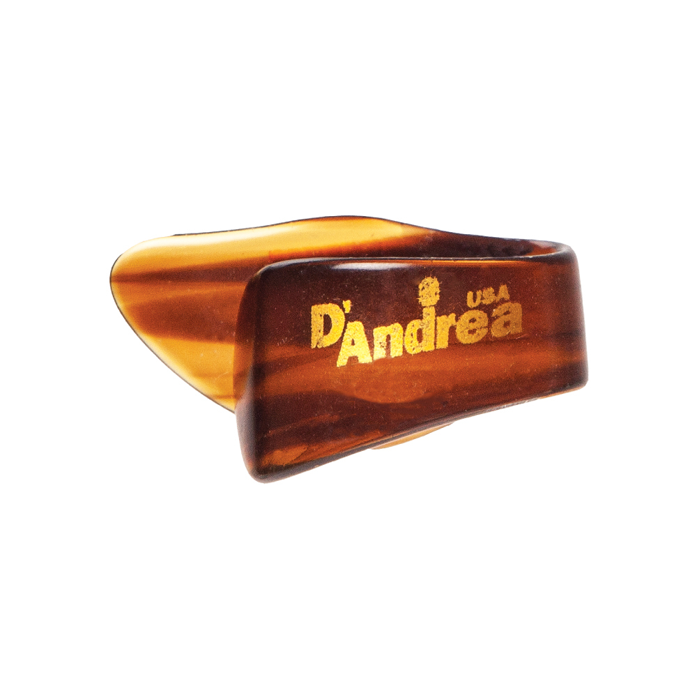 D'Andrea Thumb Picks (R371 MD SHL), 12 pcs Pick Pack, Medium, Shell