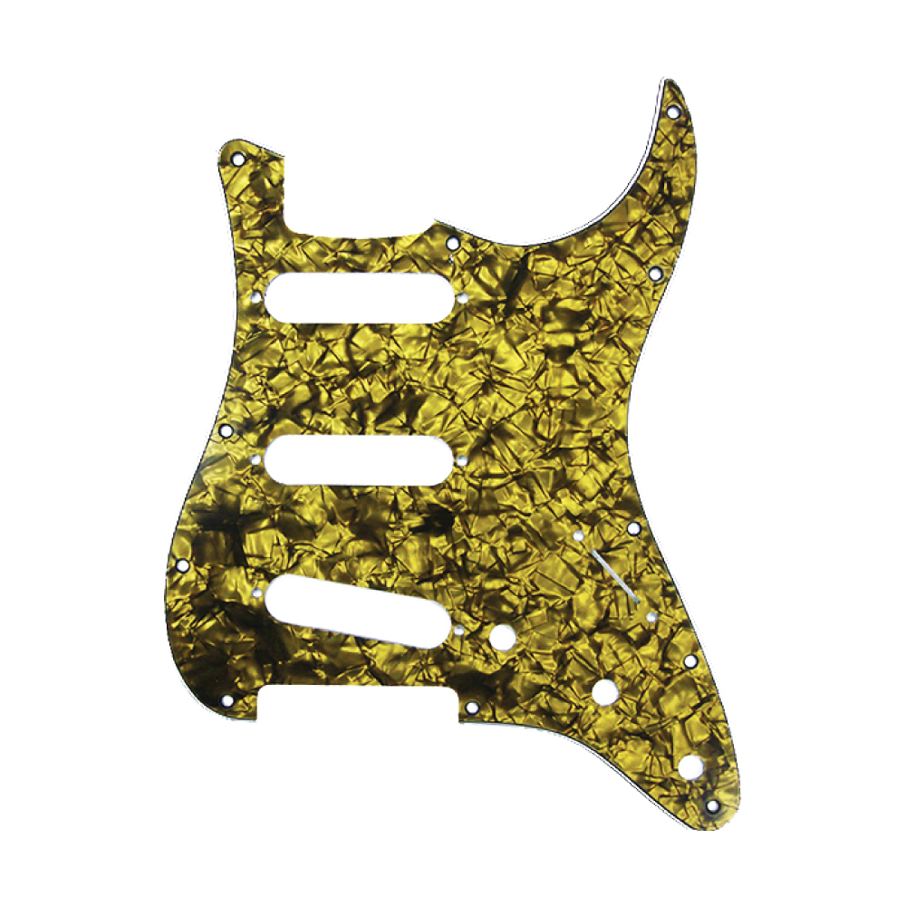 D'Andrea ST-Style SSS Pickguard (DPP ST GOP SSS), Gold Pearl