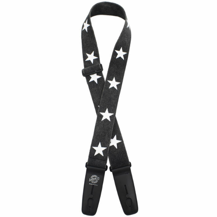 Lock-It Strap 2" Rock Cotton (LIS 301-D03), Black Star