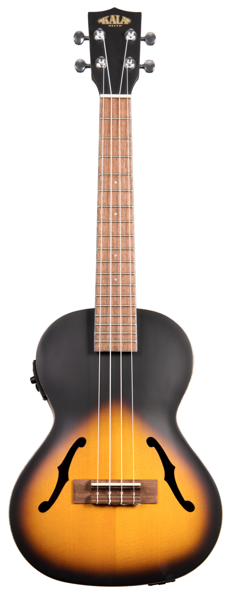 KALA KA-JTE/2TS - Tobacco Burst Archtop Tenor Ukulele, with EQ & Case (UC-T)