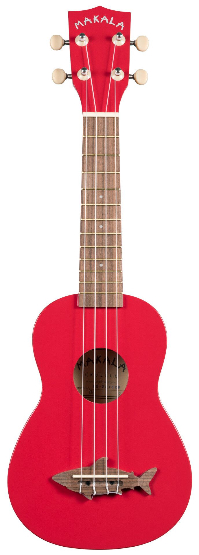 Makala Shark MK-SS-RED - Red Sea Sopran Shark Ukulele + Tasche