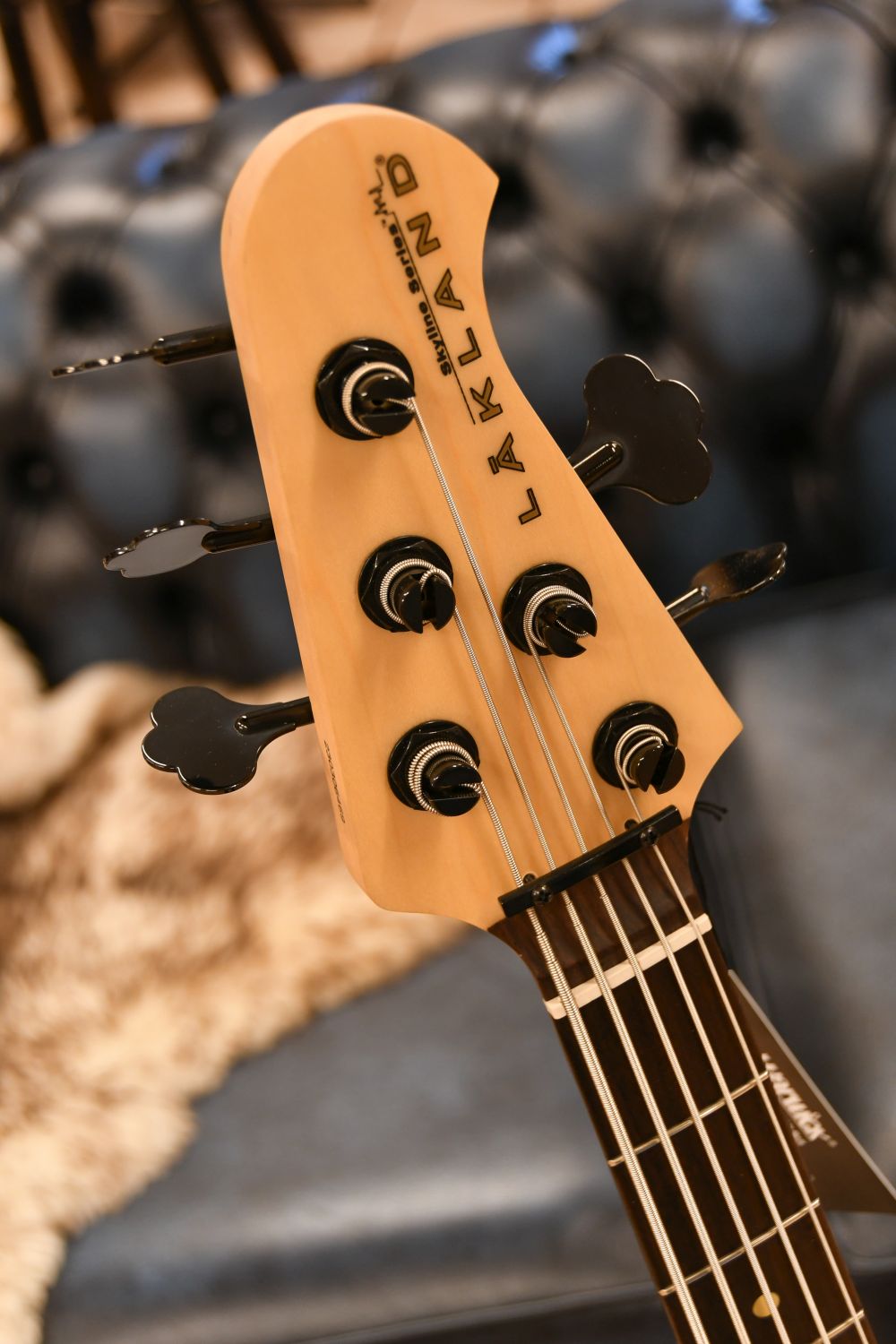 Lakland Skyline 55-01 Deluxe Bass, 5-String - Spalted Maple Top, Natural Gloss