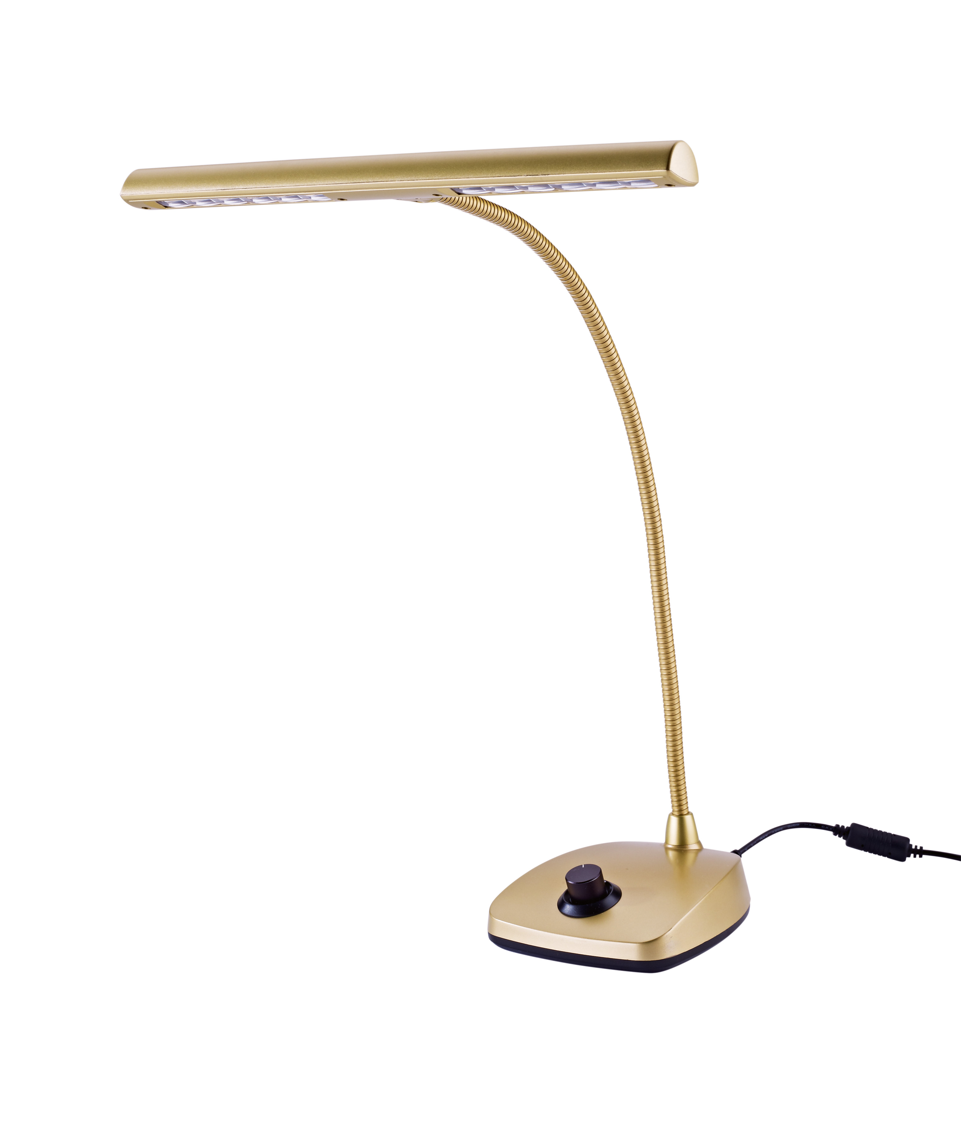 K&M 12298 LED Pianoleuchte gold - dimmbar