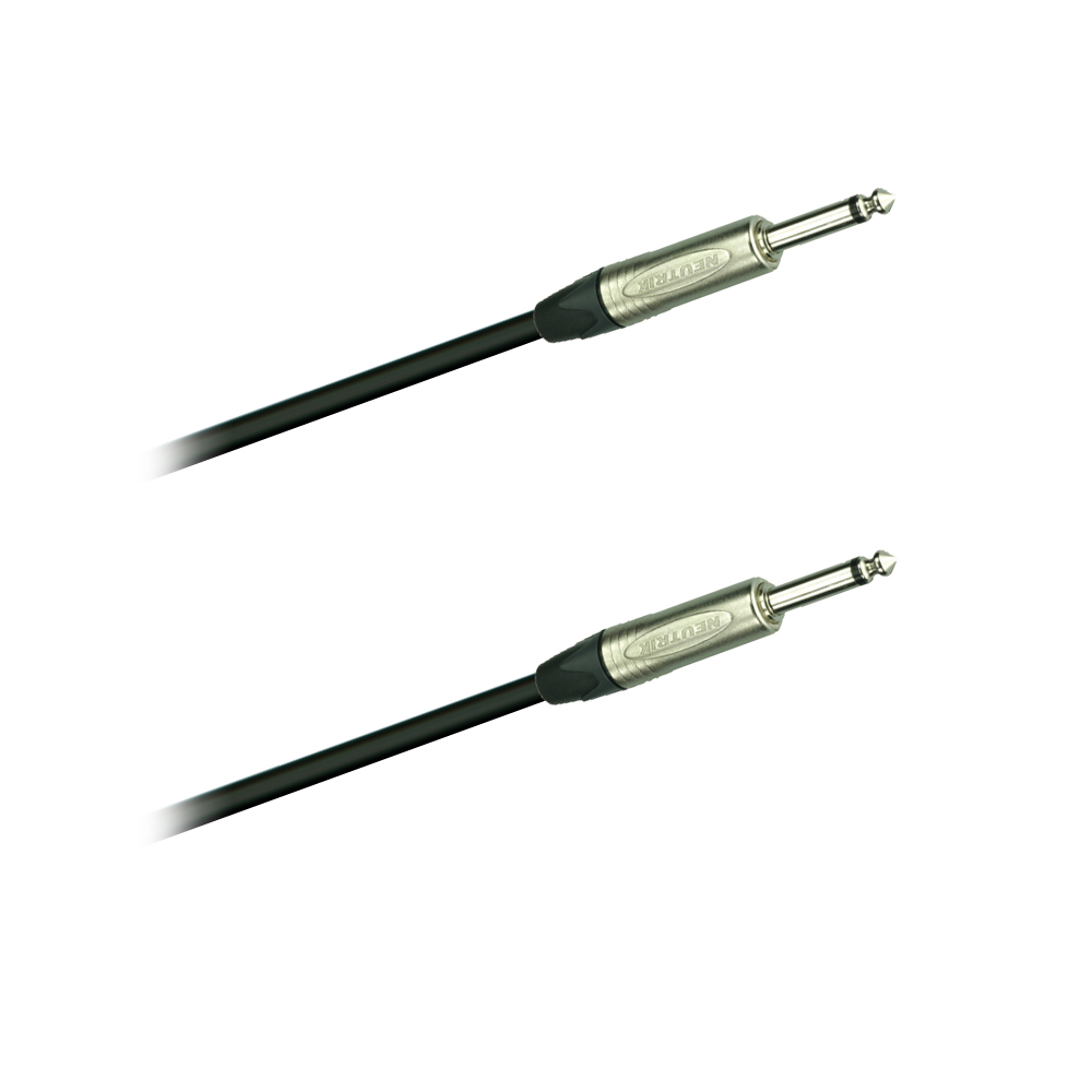 DREITEC 16280 Instrumentenkabel 5 m, Neutrik, NP2X - NP2X, schwarz