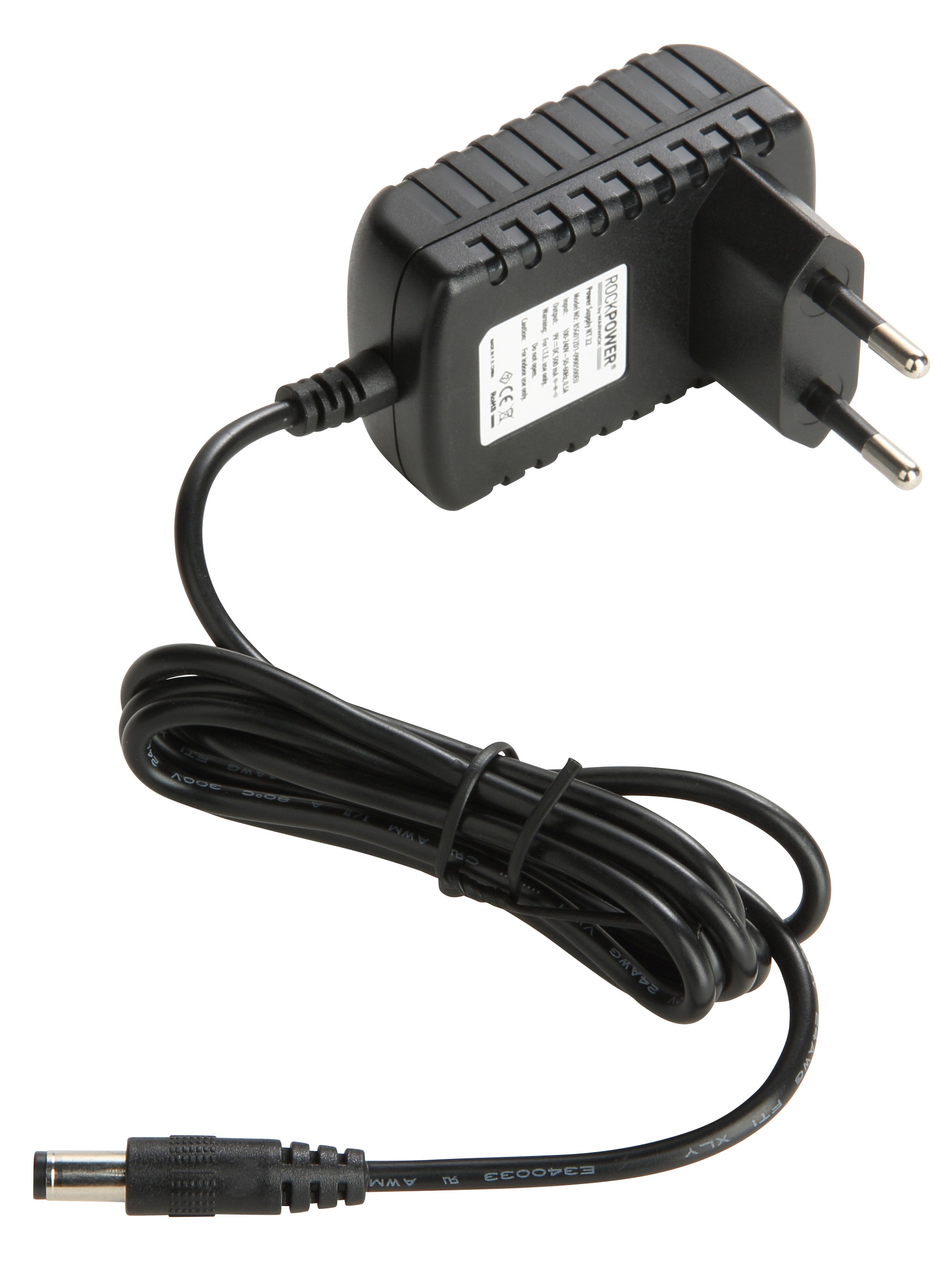 RockPower NT 22 - Power Supply Adapter (9V DC, 500 mA, (-) Center, Euro Plug)