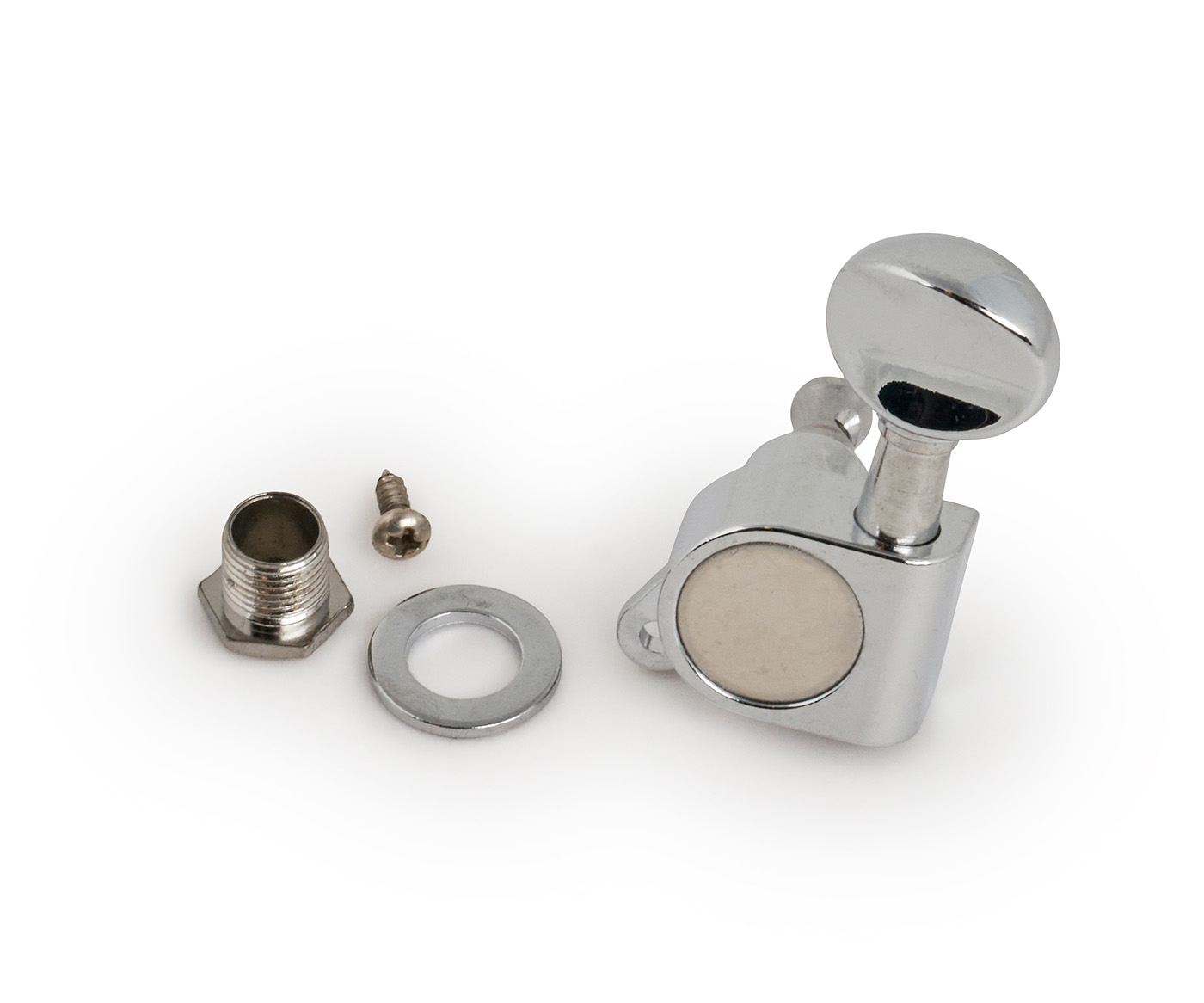 Kala Spare Parts - Machine Head, Closed Gear, Metal Knob, Right - Chrome