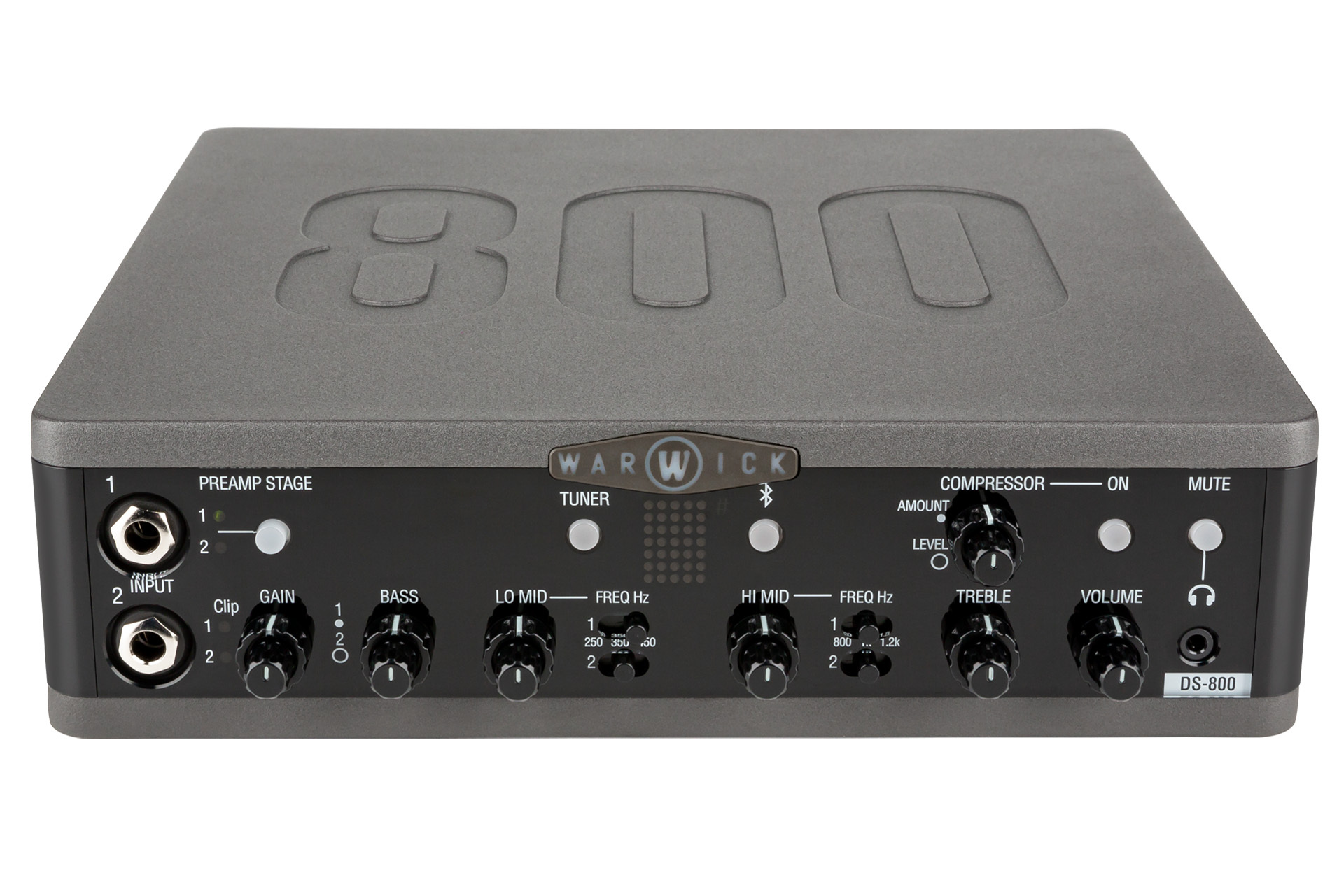 Warwick DS 800 Double Stage Bass Amp Head with USB Interface, 800 Watt