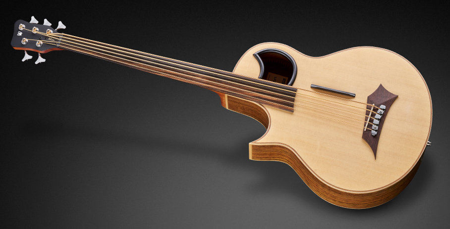 Warwick Alien, Lefthand, 5-String, Fretless - Natural Transparent Satin