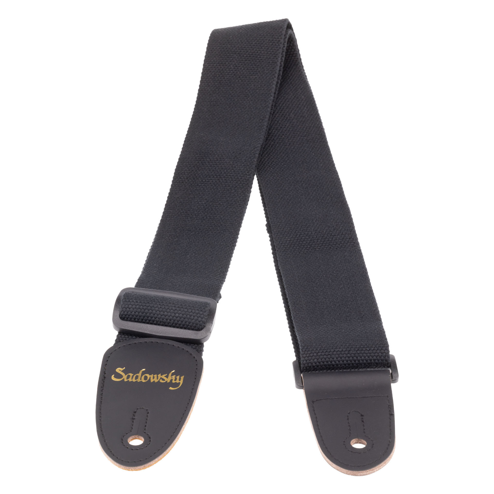 Sadowsky Non-Slip Cotton Guitar Strap - Black, 50 mm Width