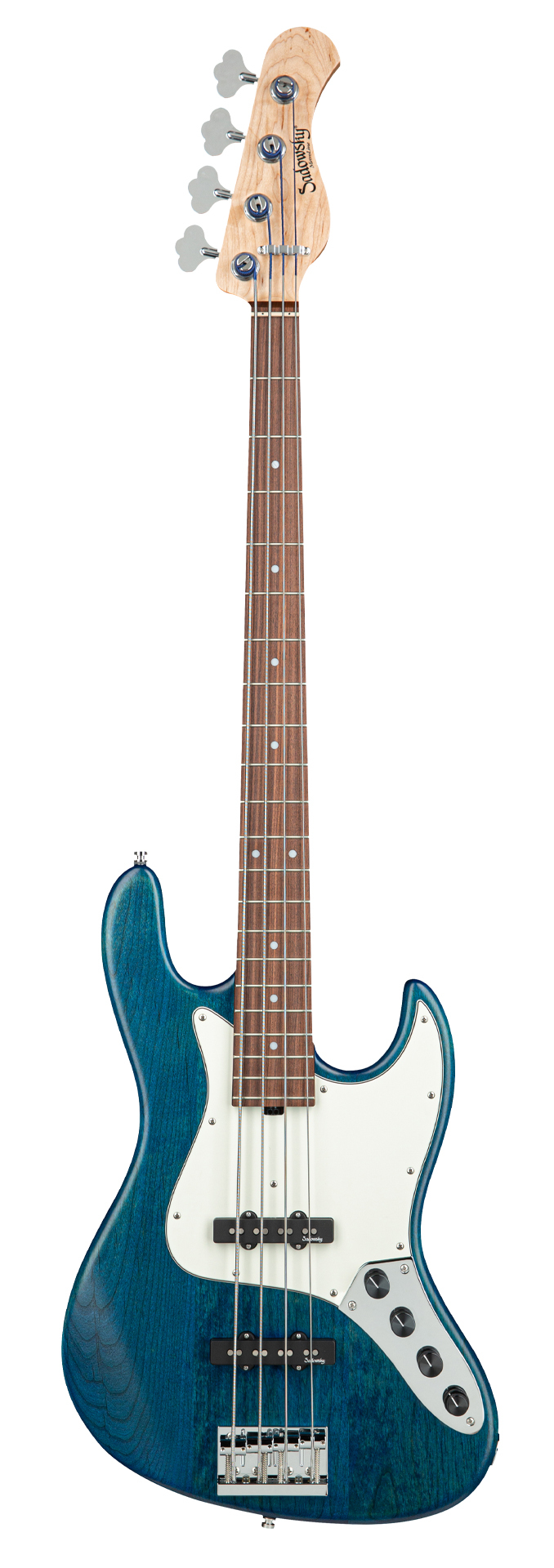 Sadowsky MetroLine 21-Fret Vintage J/J Bass, Red Alder Body, Morado Fingerboard, 4-String - Ocean Blue Transparent Satin
