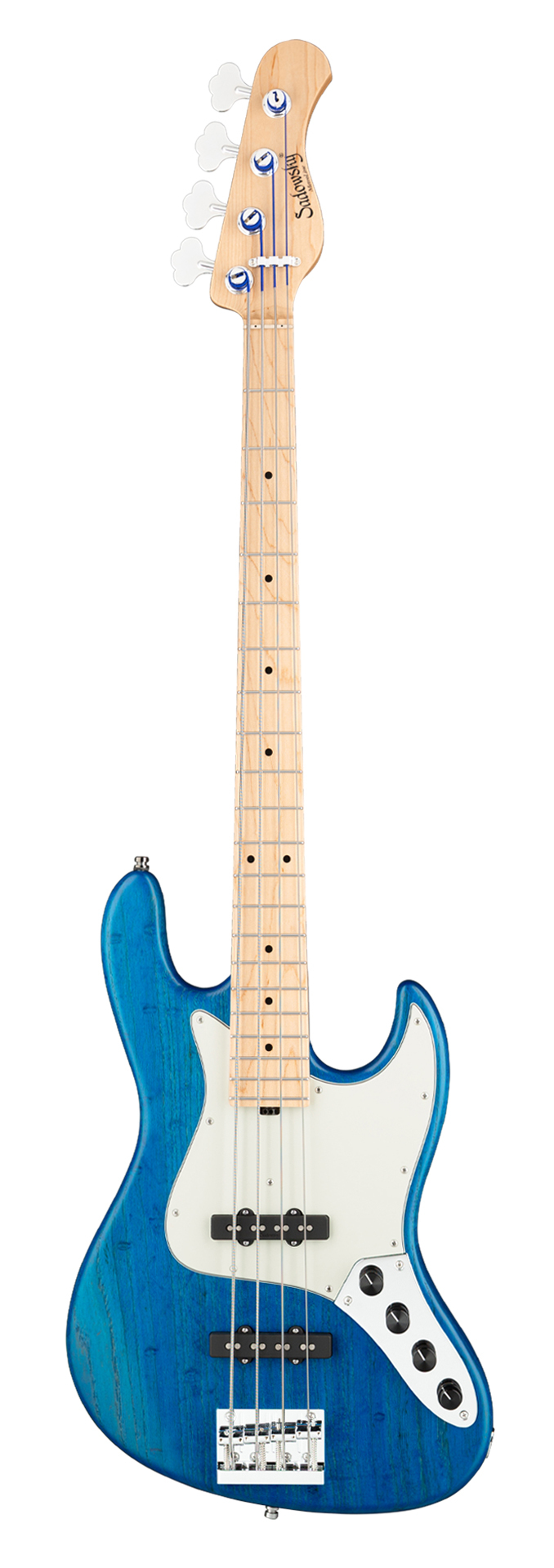 Sadowsky MetroLine 21-Fret Vintage J/J Bass, Swamp Ash Body, Maple Fingerboard, 4-String - Ocean Blue Transparent Satin