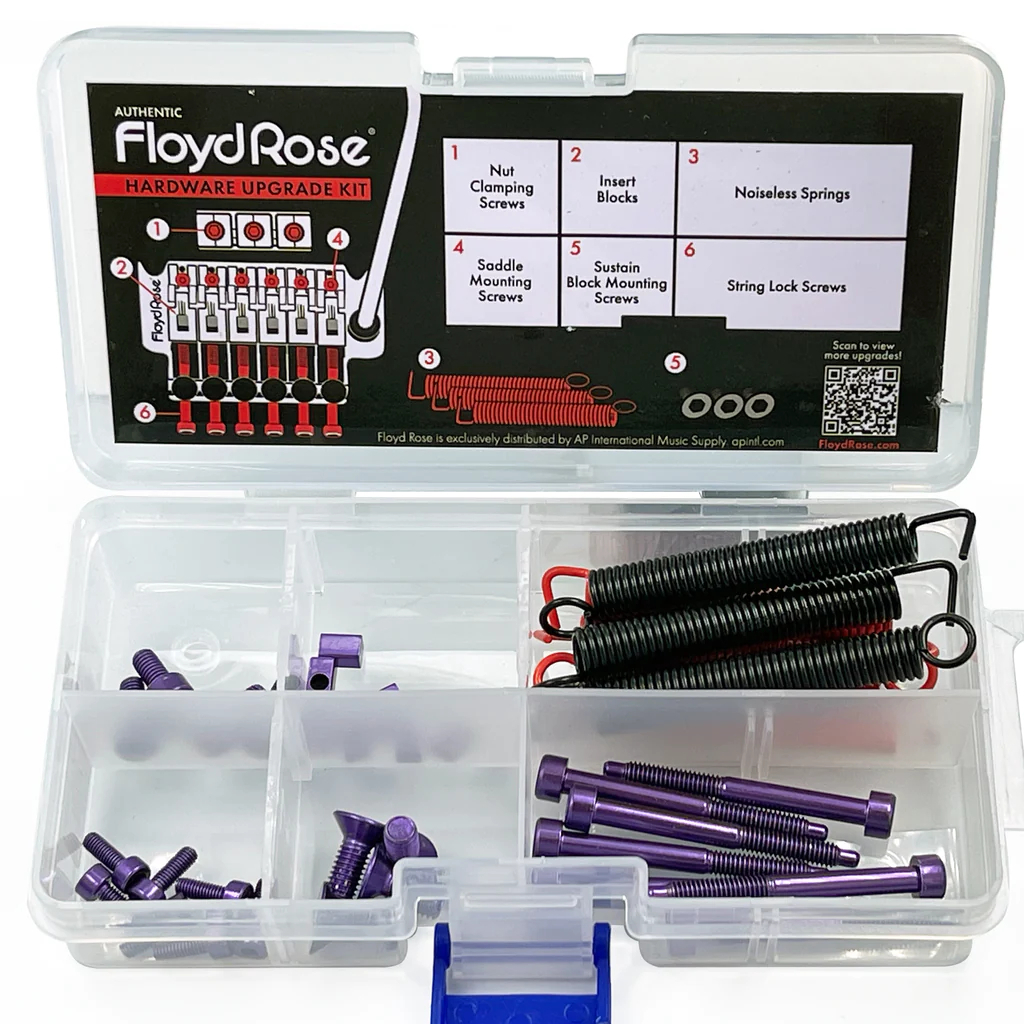 Floyd Rose FRUK1-SS-PL - Color Stainless Steel Hardware Upgrade Kit, Purple