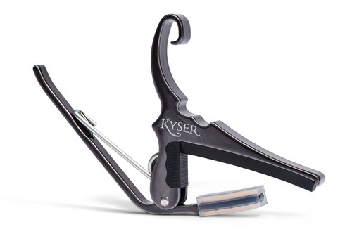 KYSER Kapodaster Quick-Change Capo Akustikgitarre, schwarzchrom