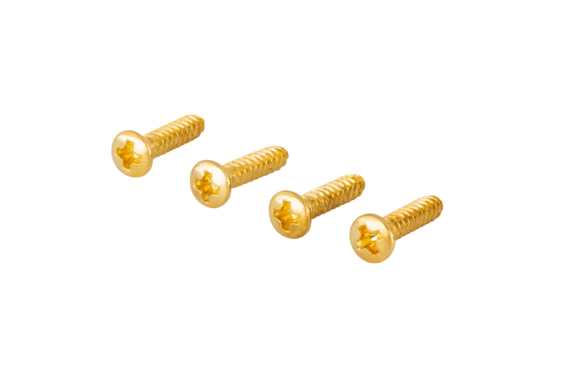 Framus & Warwick Parts - Countersunk Screw for String Retainer, 2.2 mm x 13 mm, 4 pcs. - Gold
