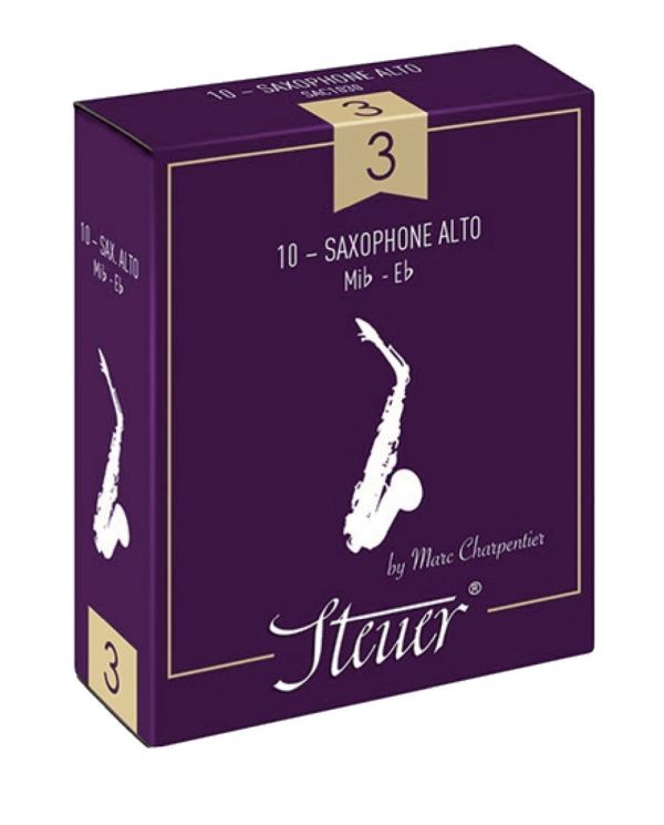 STEUER Blätter Alt Saxophon Traditionell, Stärke 2, 10er Pack.