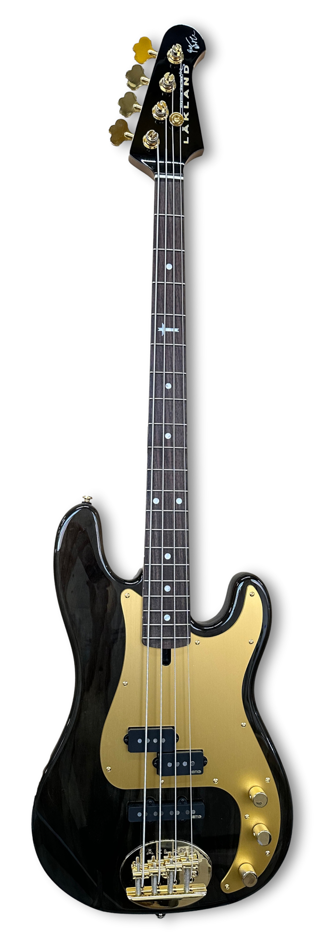 Lakland Skyline Geezer Butler Signature Bass, 4-String - Translucent Black Gloss