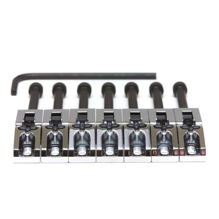 Ghost PN-0080-C7 - Floyd Rose Style Saddle Pickups, 7-String - Chrome